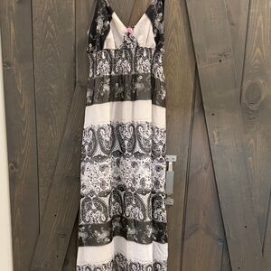 Y2K Black and White Baby Doll  Maxi Dress